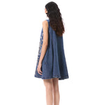 LARKSPUR' EMBELLISHED DENIM DRESS - Kanika Goyal Label