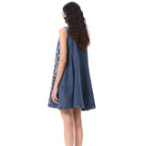 LARKSPUR' EMBELLISHED DENIM DRESS - Kanika Goyal Label