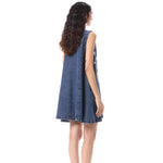 LARKSPUR' EMBELLISHED DENIM DRESS - Kanika Goyal Label