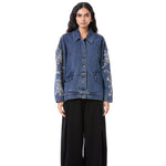 LARKSPUR' EMBELLISHED DENIM JACKET - Kanika Goyal Label