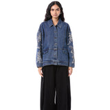 LARKSPUR' EMBELLISHED DENIM JACKET - Kanika Goyal Label