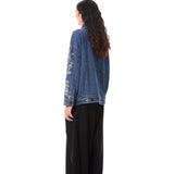 LARKSPUR' EMBELLISHED DENIM JACKET - Kanika Goyal Label