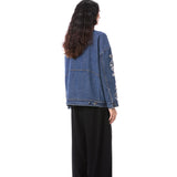 LARKSPUR' EMBELLISHED DENIM JACKET - Kanika Goyal Label