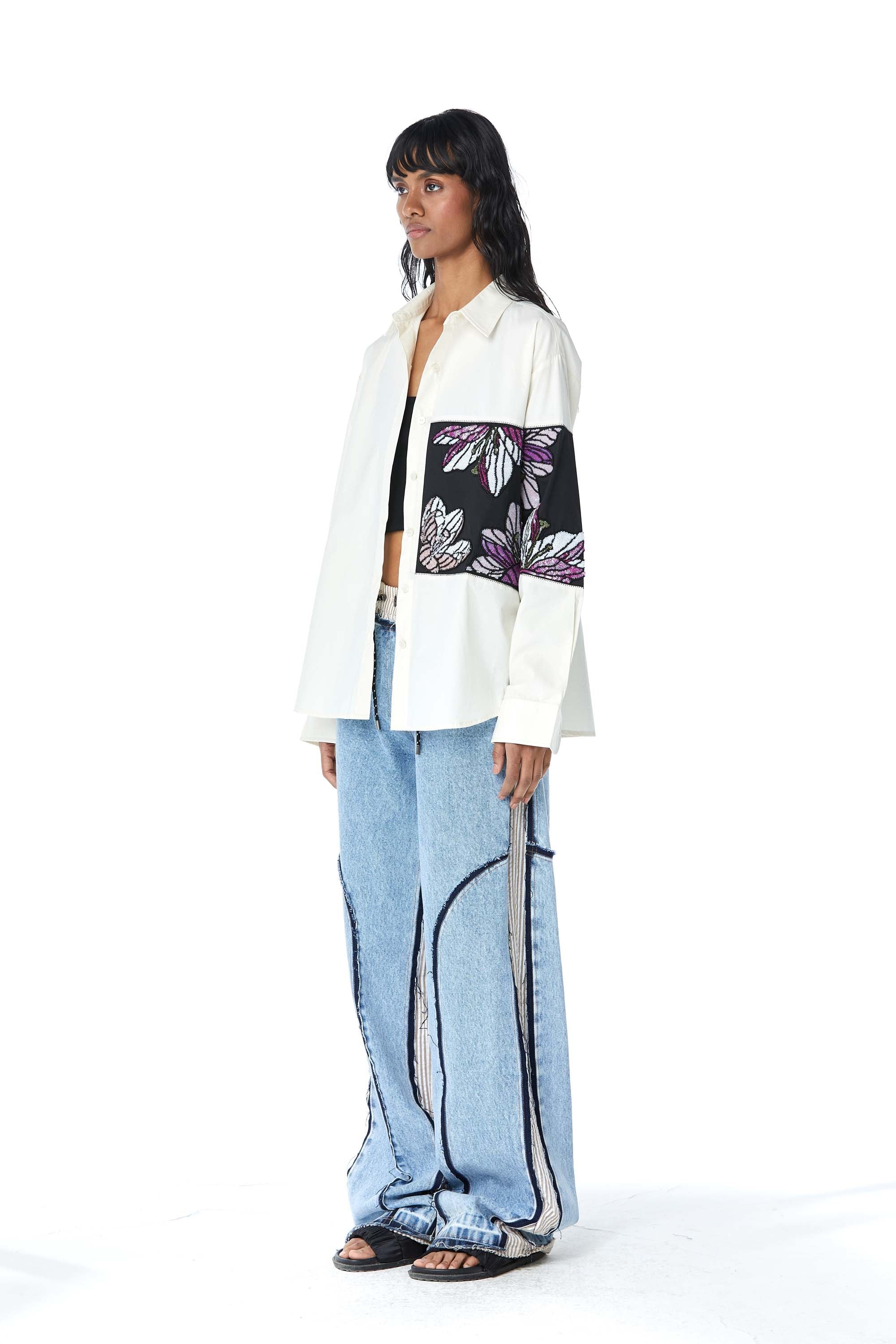 LILA' Embellished Shirt - Kanika Goyal Label