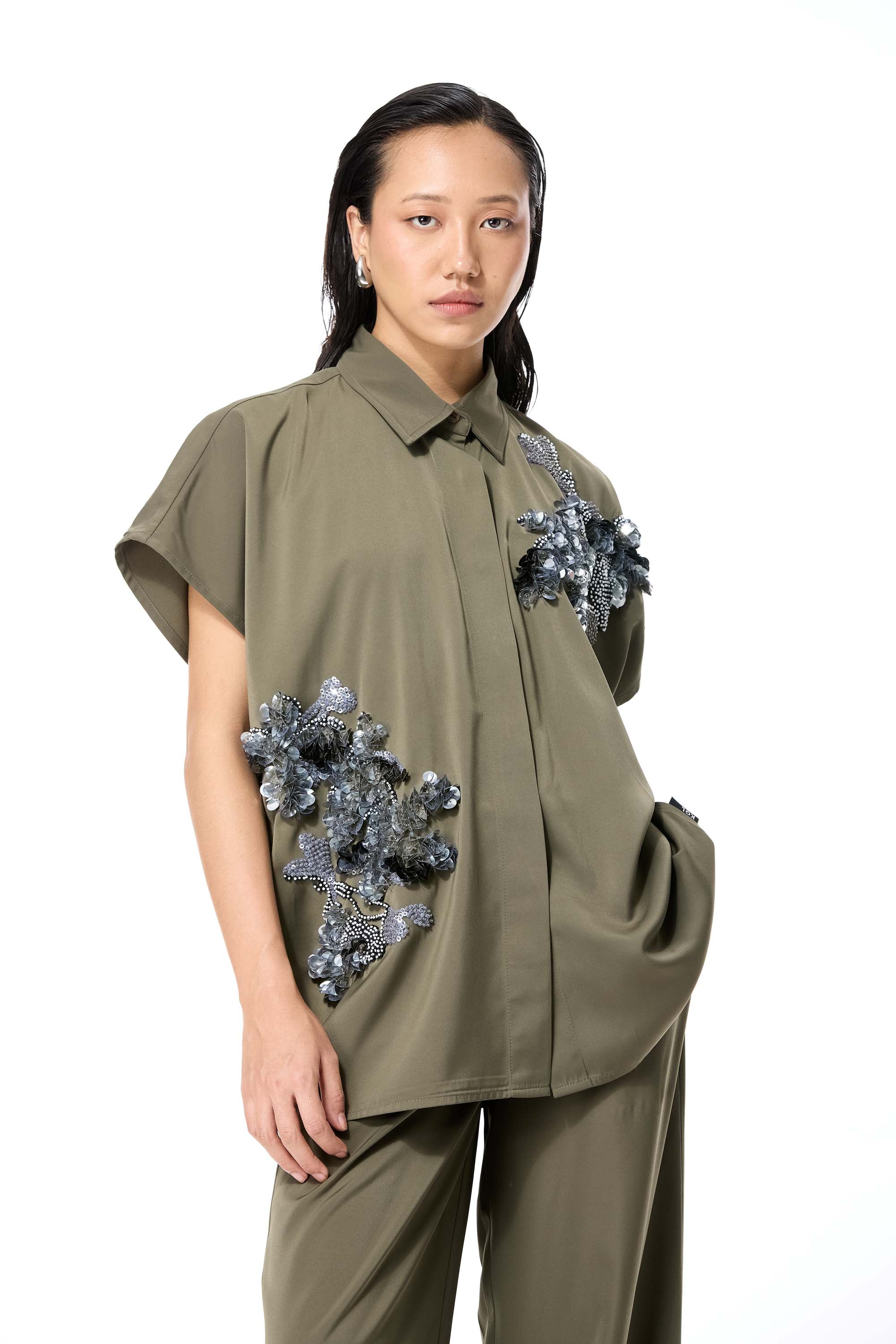 LUMEZ EMBELLISHED TOP - Kanika Goyal Label