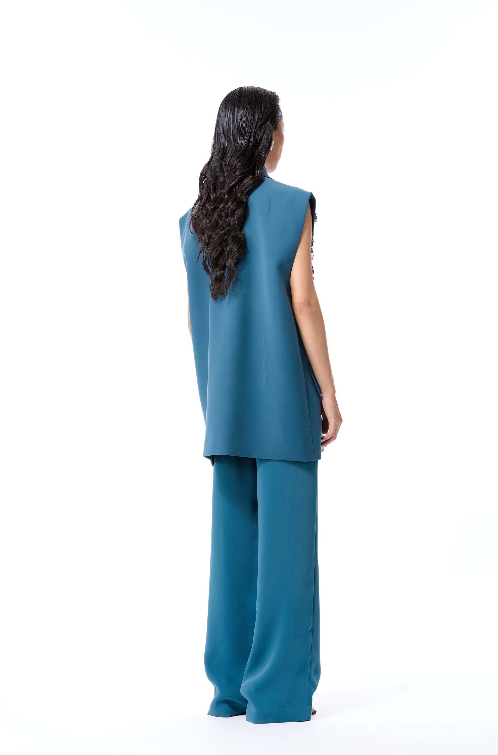 ‘LUMEZ’ EMBELLISHED VEST - Kanika Goyal Label