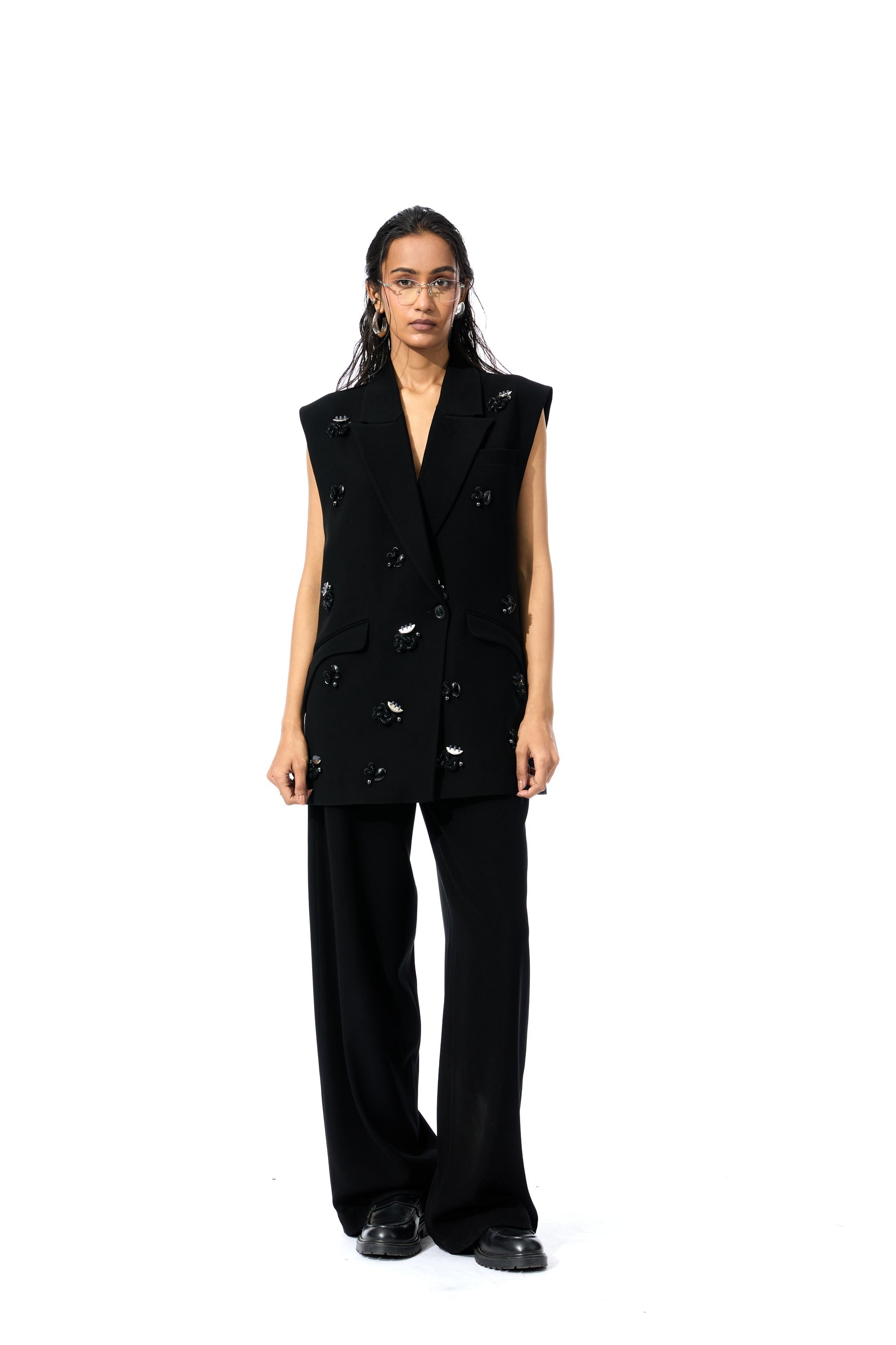 LYSETHIA' EMBELLISHED VEST - Kanika Goyal Label