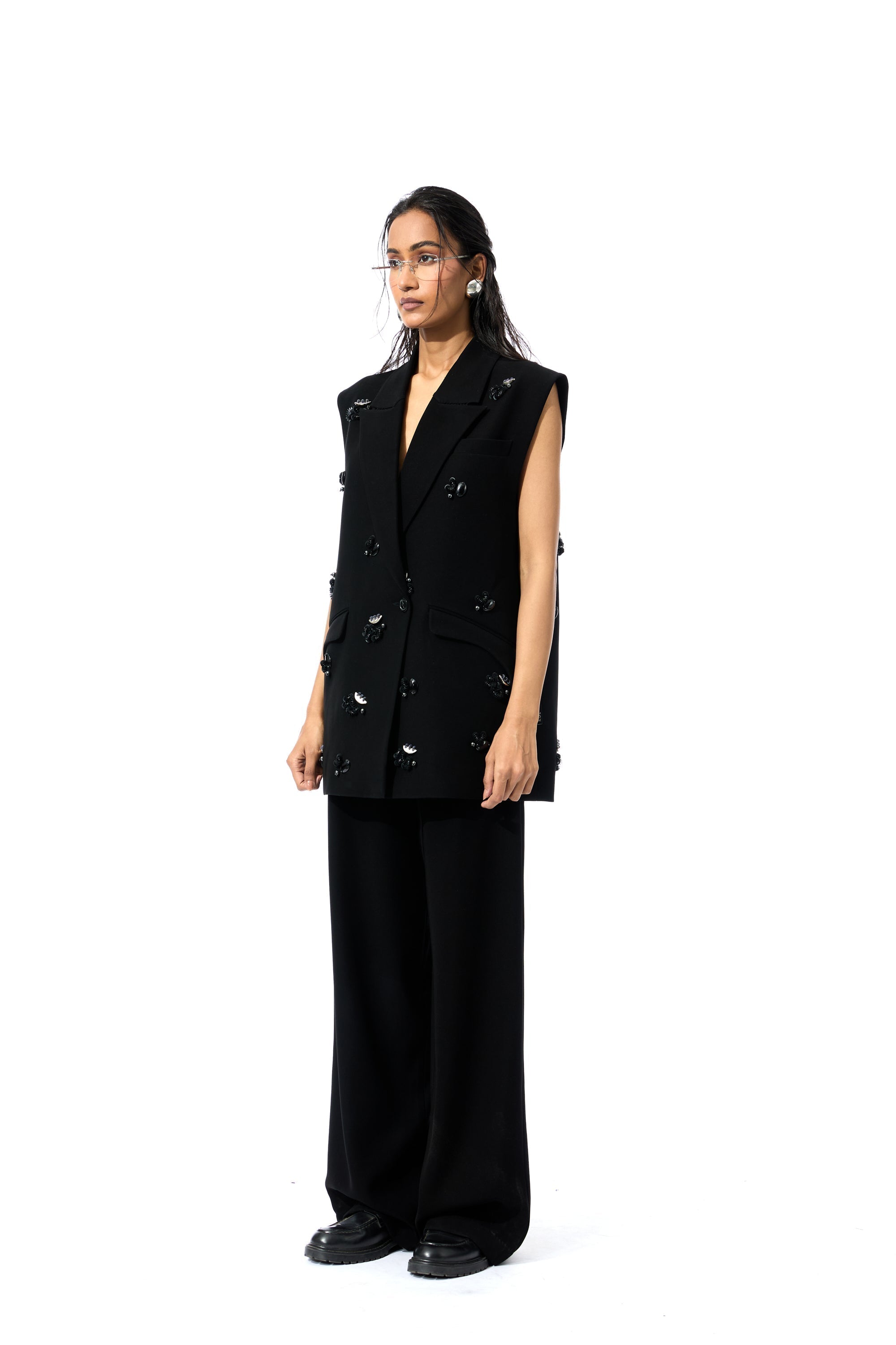 LYSETHIA' EMBELLISHED VEST - Kanika Goyal Label