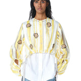 ‘MILA’ Embellished Overlay Shirt - Kanika Goyal Label