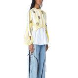 ‘MILA’ Embellished Overlay Shirt - Kanika Goyal Label