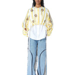 ‘MILA’ Embellished Overlay Shirt - Kanika Goyal Label