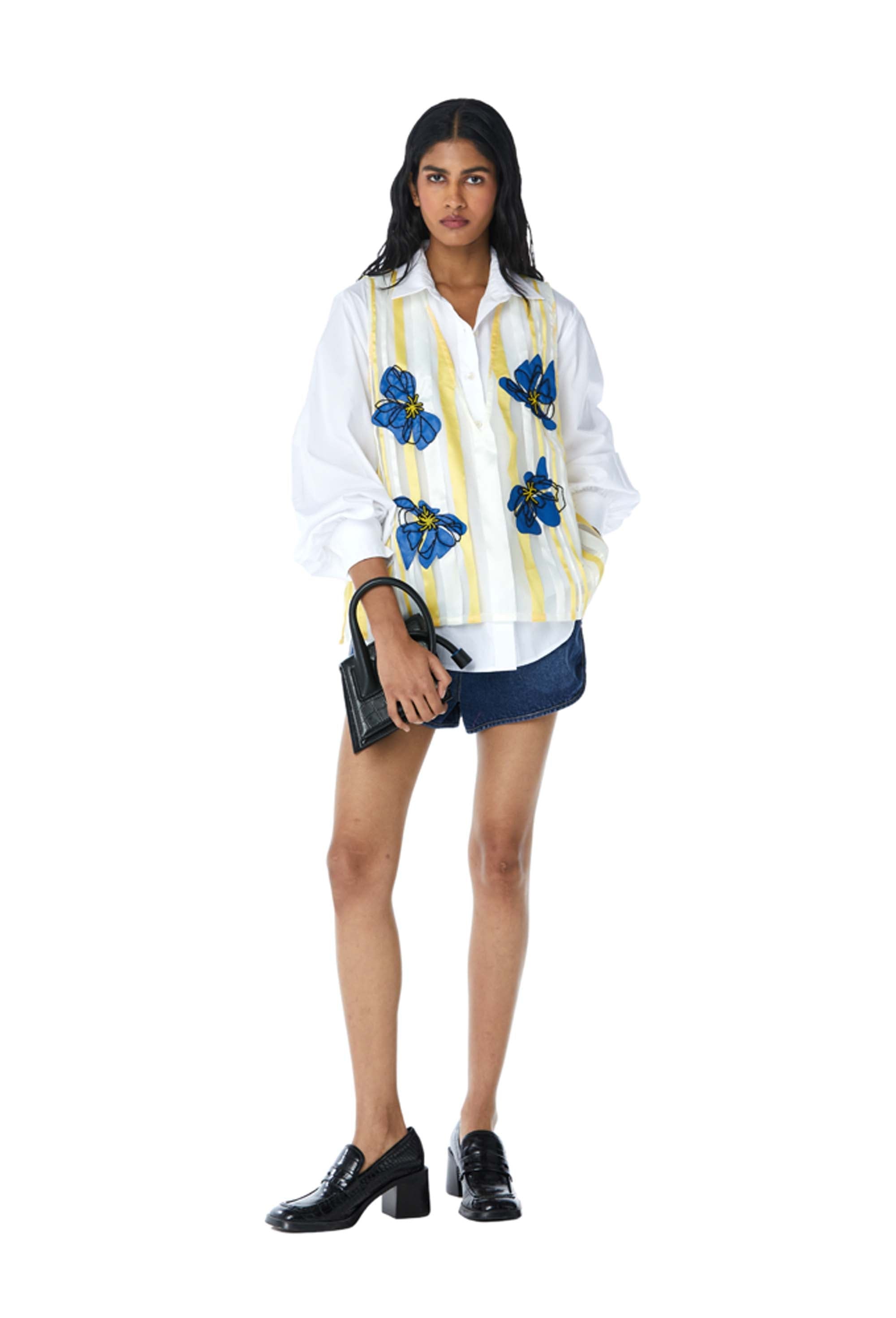 ‘MILA’ Embellished Shirt - Kanika Goyal Label