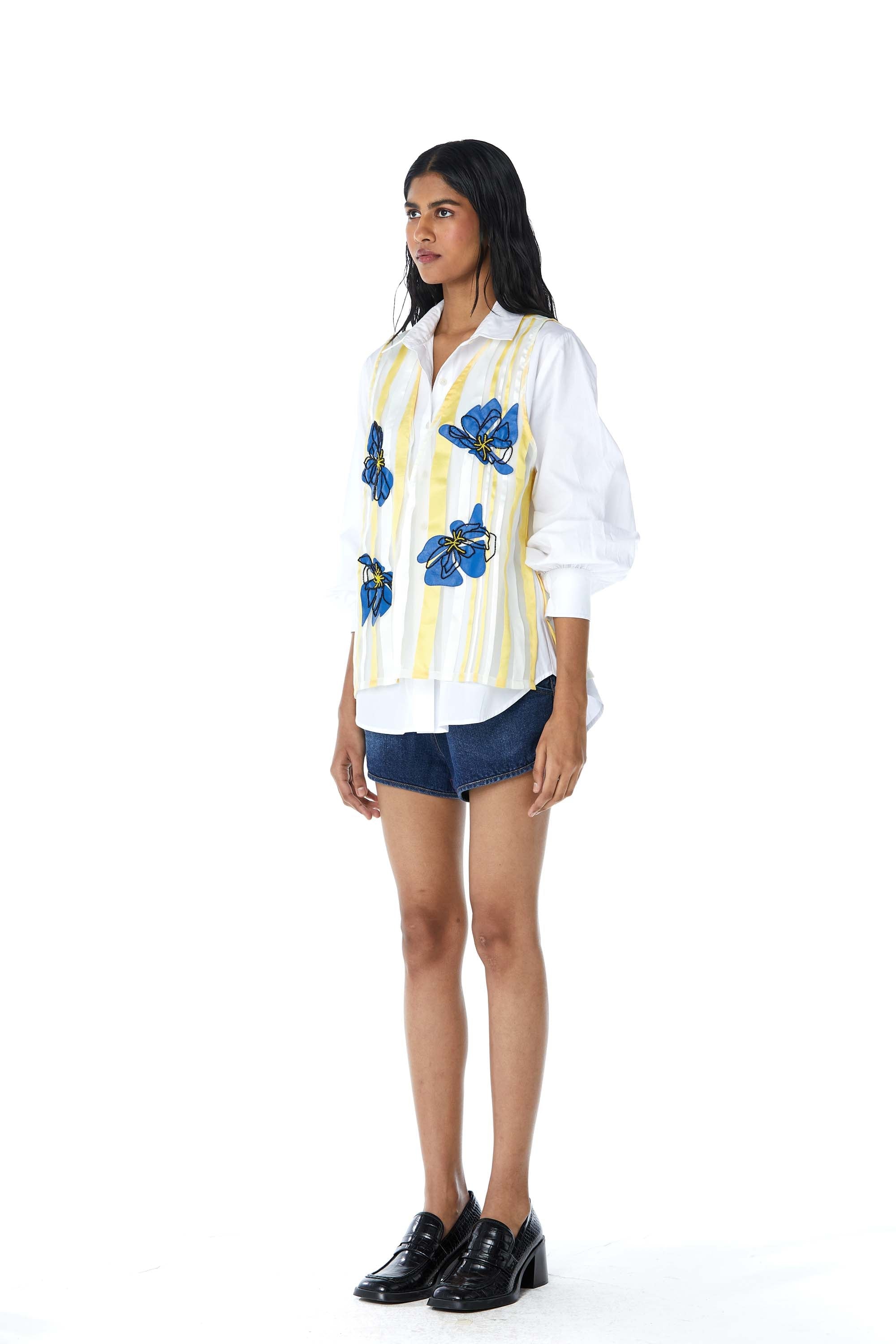 ‘MILA’ Embellished Shirt - Kanika Goyal Label