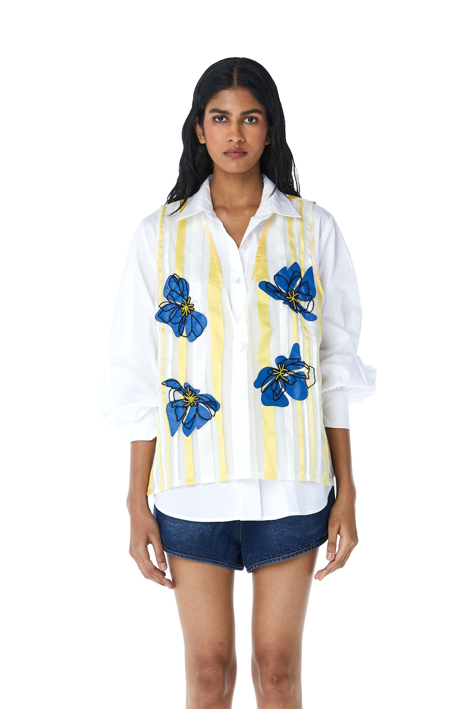 ‘MILA’ Embellished Shirt - Kanika Goyal Label