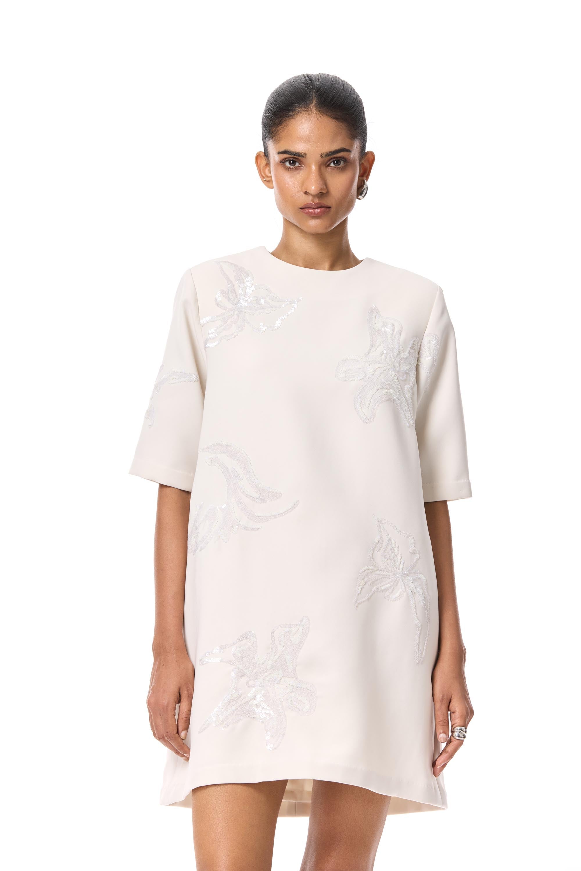 'MOONLACE' EMBELLISHED DRESS - Kanika Goyal Label