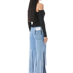 Multi - Strap Denim Pants - Kanika Goyal Label