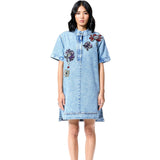 NEO GLOW DENIM DRESS - Kanika Goyal Label
