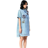 NEO GLOW DENIM DRESS - Kanika Goyal Label