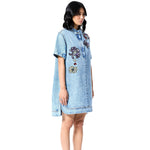 NEO GLOW DENIM DRESS - Kanika Goyal Label