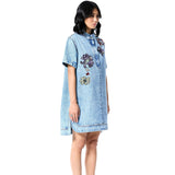 NEO GLOW DENIM DRESS - Kanika Goyal Label