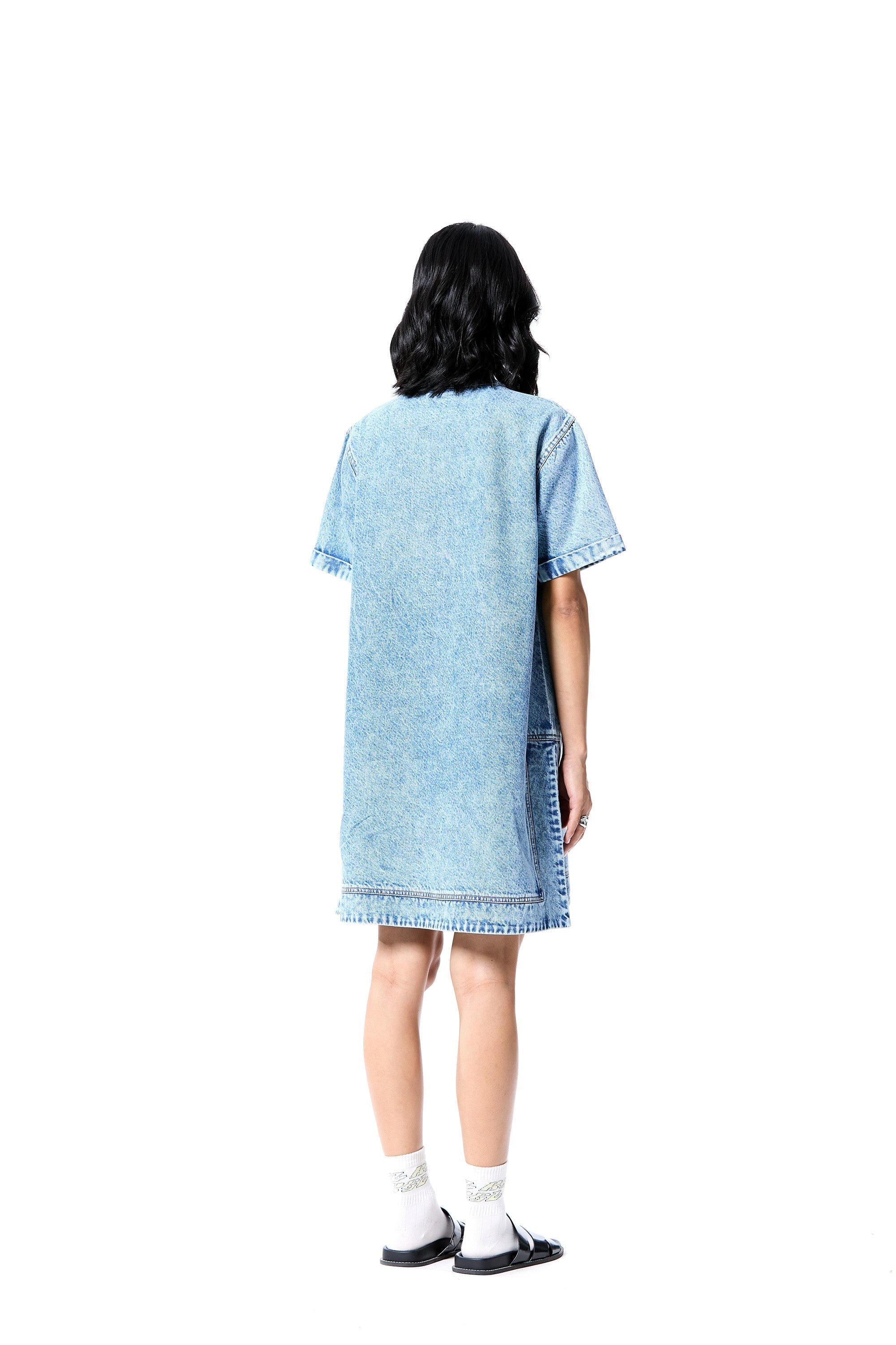 NEO GLOW DENIM DRESS - Kanika Goyal Label