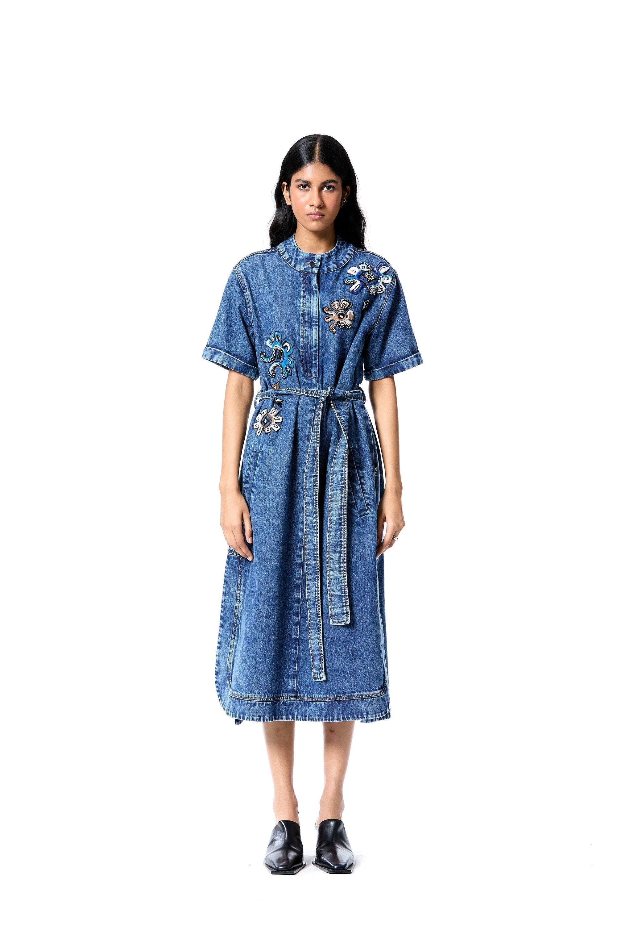 NEOV GLOW' DENIM DRESS - Kanika Goyal Label