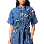 NEOV GLOW' DENIM DRESS - Kanika Goyal Label