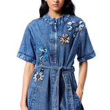 NEOV GLOW' DENIM DRESS - Kanika Goyal Label