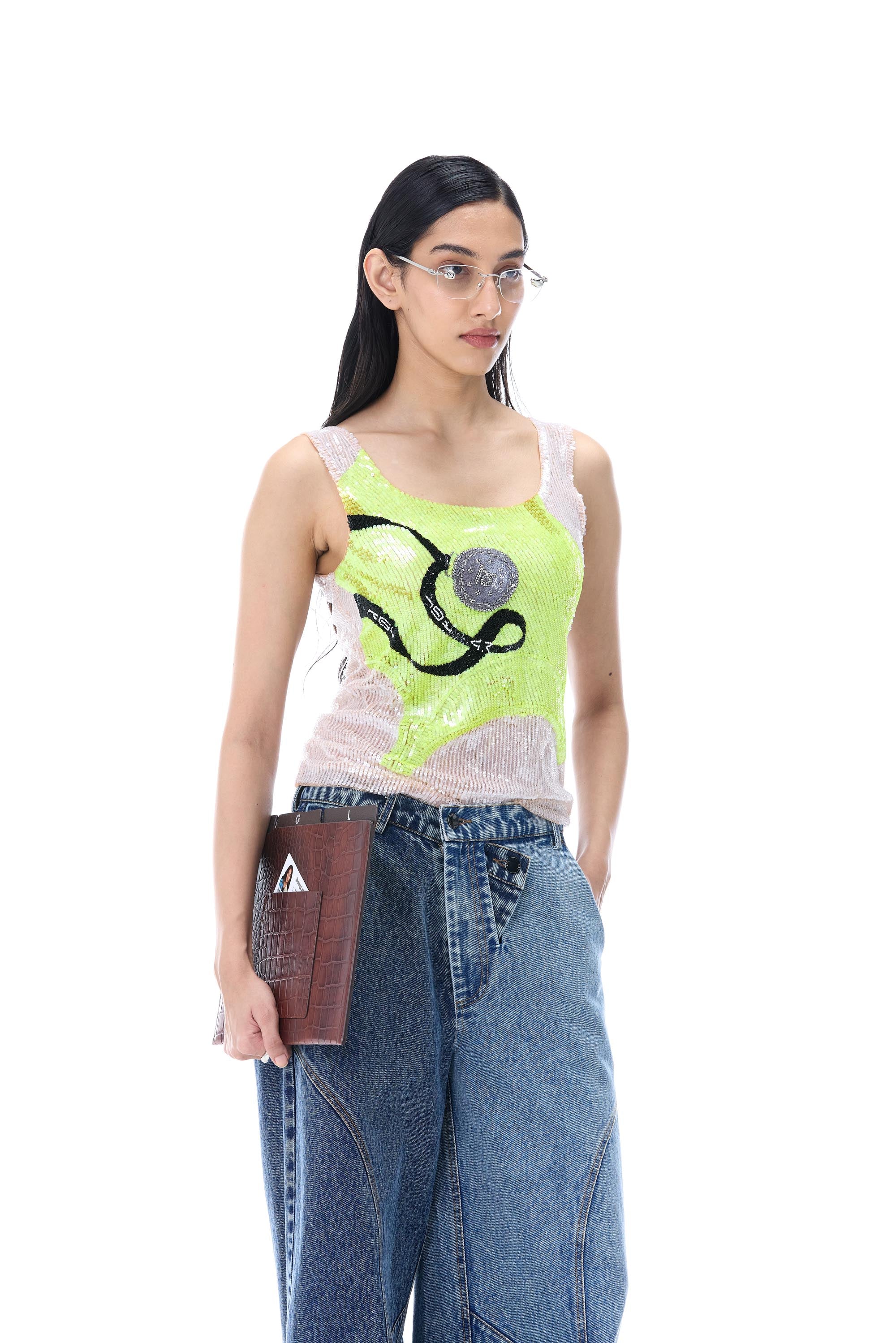 'NEOVOLT' EMBELLISHED TOP - Kanika Goyal Label
