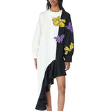 NIA' Embellished Cascade Dress - Kanika Goyal Label