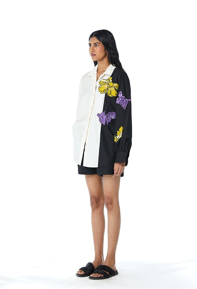 ‘NIA’ Embellished Shirt - Kanika Goyal Label