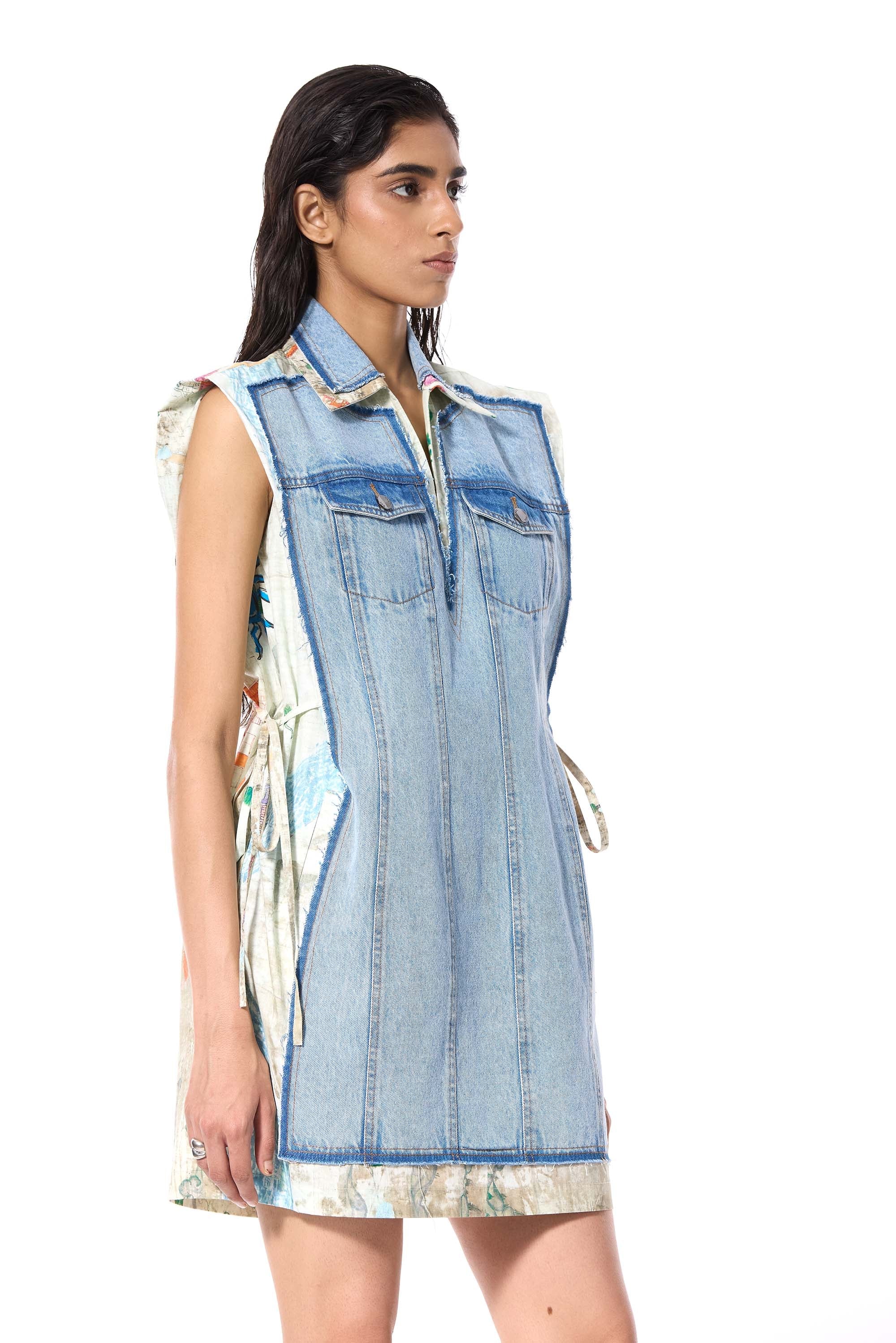 NOCTIS ARCH' DENIM DRESS - Kanika Goyal Label