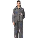'NYTHERA' EMBELLISHED DENIM PANT - Kanika Goyal Label