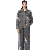'NYTHERA' EMBELLISHED DENIM PANT - Kanika Goyal Label