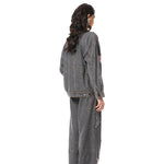 'NYTHERA' EMBELLISHED DENIM PANT - Kanika Goyal Label