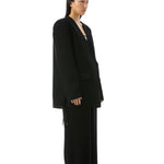 Obsidian' Side Tie - Up Blazer - Kanika Goyal Label