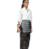 OFF WHITE SHIRT DRESS - Kanika Goyal Label