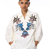 'ORNARA' EMBELLISHED SHIRT - Kanika Goyal Label