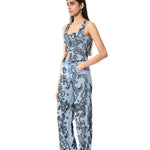 PAISFLARE' EMBELLISHED DENIM VEST - Kanika Goyal Label