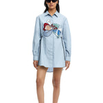 Peonies' Hand Embellished Shirt - Kanika Goyal Label