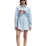 Peonies' Hand Embellished Shirt - Kanika Goyal Label