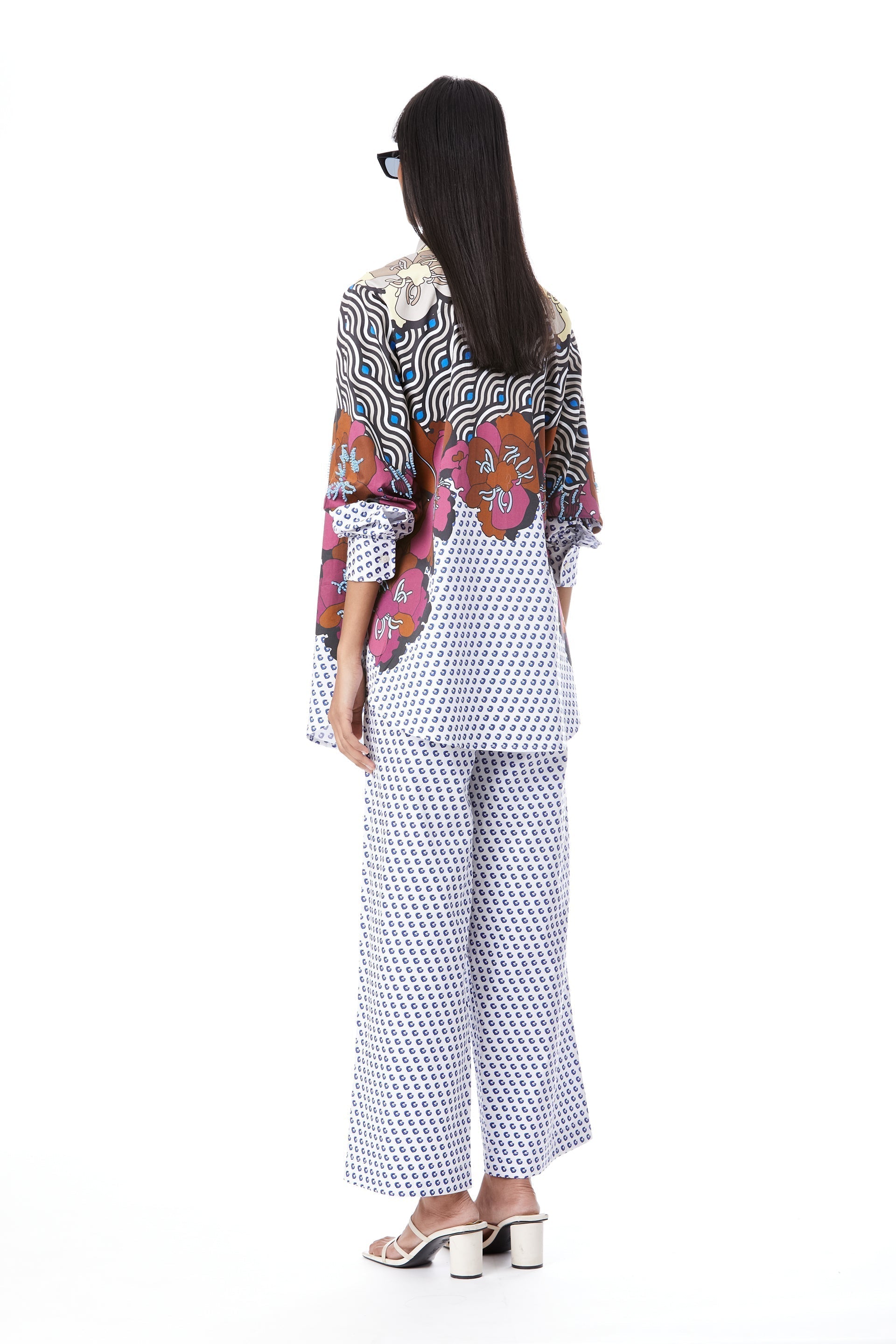 Peonies Retro' Co - ordinated Set - Kanika Goyal Label