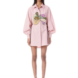 Peony Hand - Embellished Shirt Dress - Kanika Goyal Label