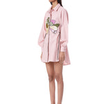 Peony Hand - Embellished Shirt Dress - Kanika Goyal Label