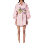 Peony Hand - Embellished Shirt Dress - Kanika Goyal Label