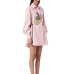 Peony Hand - Embellished Shirt Dress - Kanika Goyal Label