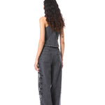 PETAL PUNK' EMBELLISHED DENIM PANTS - Kanika Goyal Label