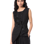 PETAL PUNK' EMBELLISHED VEST - Kanika Goyal Label