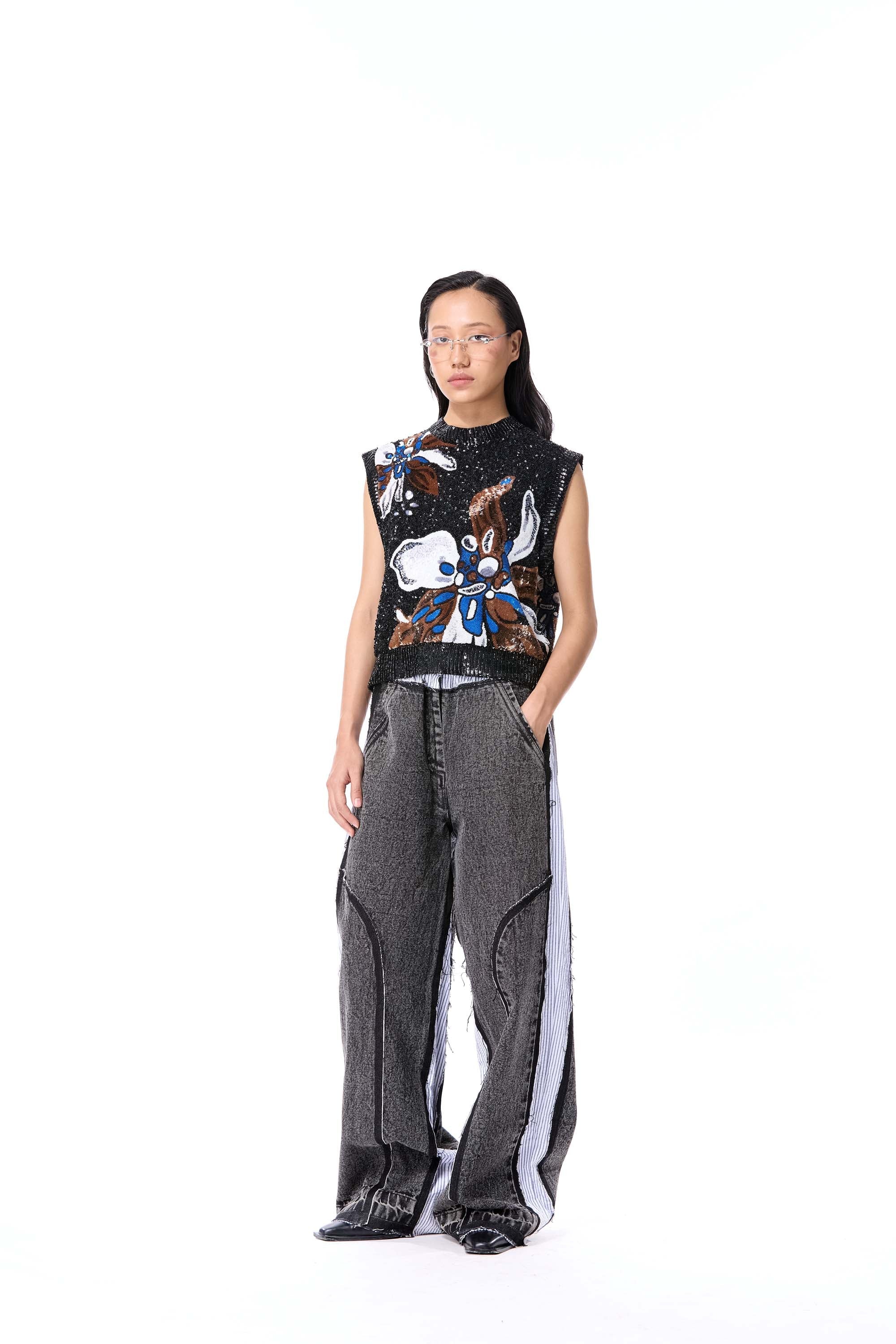 PORCELAIN EMBELLISHED TOP - Kanika Goyal Label