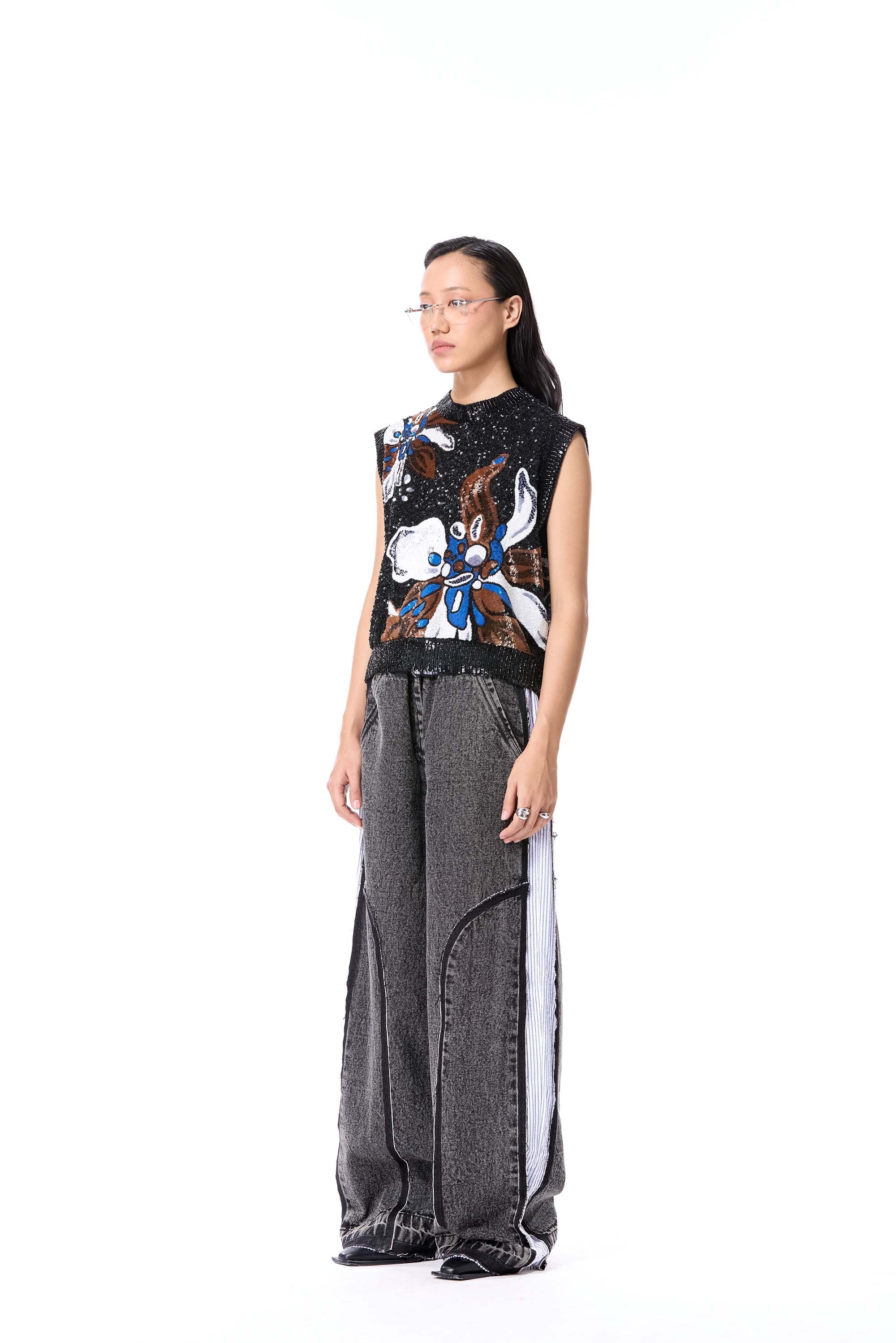 PORCELAIN EMBELLISHED TOP - Kanika Goyal Label
